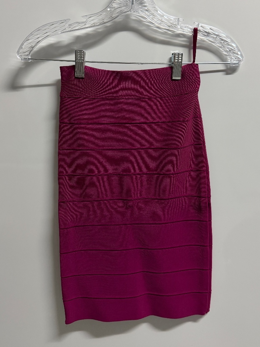 BCBG Bodycon Bandage Dark Pink Skirt Y2K